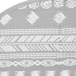 vidaXL Tapis d'extérieur gris Ø160 cm PP