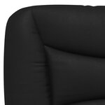vidaXL Cadre de lit avec tête de lit noir et blanc 90x200cm similicuir