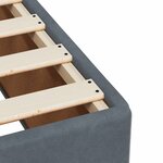 vidaXL Cadre de lit sans matelas gris foncé 100x200 cm velours
