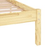 vidaXL Cadre de lit sans matelas bois massif 160x200 cm