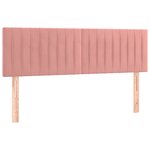 vidaXL Sommier à lattes de lit avec matelas et LED Rose 140x200 cm