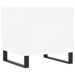 vidaXL Table basse blanc 50x46x50 cm bois d’ingénierie