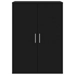 vidaXL Buffets 2 Pièces noir 60x31x84 cm bois d'ingénierie