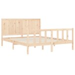 vidaXL Cadre de lit sans matelas 160x200 cm bois massif de pin