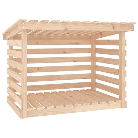 vidaXL Support pour bois de chauffage 108x73x79 cm Bois de pin