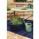 Tapis coton air Alaska - bleu - 140 x 200