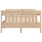 vidaXL Cadre de lit sans matelas 140x190 cm bois de pin massif