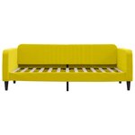 vidaXL Lit de jour avec lit gigogne jaune 90x200 cm velours