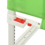 vidaXL Barrière de sécurité de lit d'enfant Vert 200x25 cm Tissu