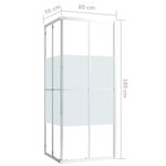 vidaXL Cabine de douche ESG 80x70x180 cm