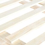vidaXL Cadre de lit avec tête de lit 160x200 cm bois de pin massif