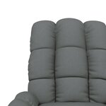 vidaXL Fauteuil électrique de massage Gris foncé Tissu