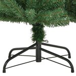 vidaXL Sapin de Noël artificiel à charnières avec support vert 300 cm