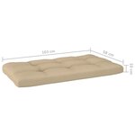 vidaXL Salon de jardin palette 6Pièces avec coussins Bois de pin imprégné