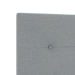 tête de lit vidaXL capitonnée gris clair 200 cm en tissu