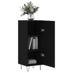 vidaXL Buffet Noir 34 5x34x90 cm Bois d'ingénierie