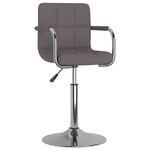 vidaXL Tabouret de bar Taupe Tissu