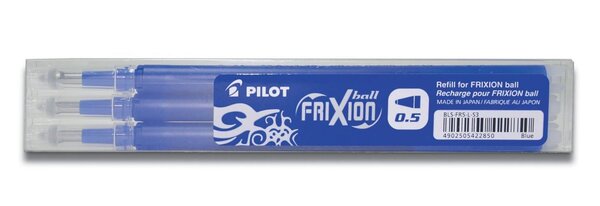 Set Lot de 3 Recharges friXion Ball Clicker (BLS-FR5) Bleu PILOT