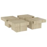 vidaXL Table basse Chêne sonoma 90x90x28 cm Aggloméré