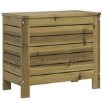 vidaXL Salon de jardin 7 Pièces bois de pin imprégné