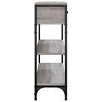 vidaXL Table console sonoma gris 72 5x25x75 cm bois d'ingénierie