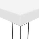 vidaXL Tonnelle avec guirlande lumineuse à LED 4x3x2 7 m Blanc