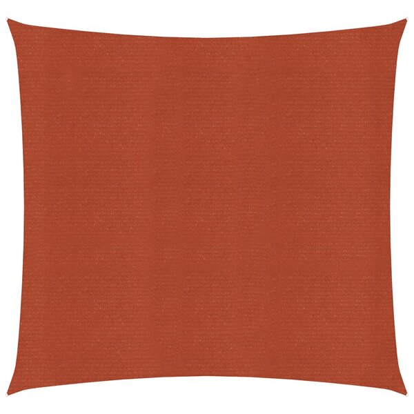 vidaXL Voile d'ombrage 160 g/m² carré terre cuite 4 5x4 5 m PEHD