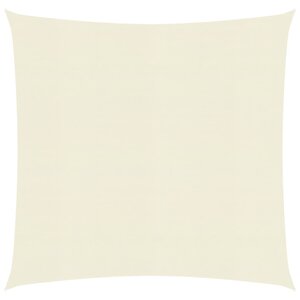 vidaXL Voile d'ombrage 160 g/m² Crème 2 5x2 5 m PEHD