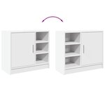 vidaXL Armoire de lavabo blanc 63x29x55 cm bois d'ingénierie