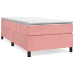 vidaXL Cadre de lit sans matelas rose 90x200 cm velours