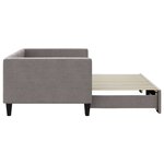 vidaXL Lit de jour avec gigogne sans matelas taupe 90x200 cm