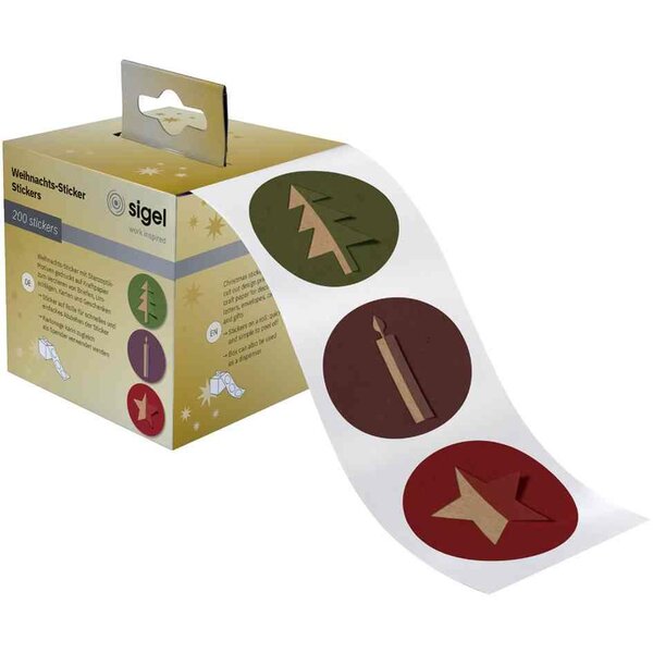 Sticker de Noël 'Cut-out style'  en rouleau SIGEL