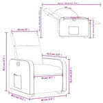 vidaXL Fauteuil inclinable vert foncé tissu