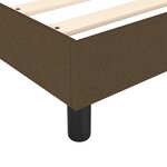vidaXL Cadre de lit sans matelas marron foncé 120x200 cm tissu