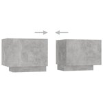 vidaXL Meuble TV Gris béton 100x35x40 cm Bois d'ingénierie