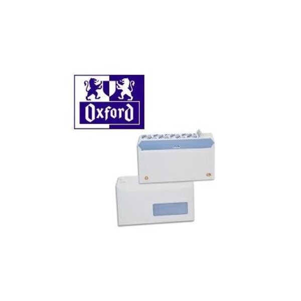 Enveloppes110 x 220 mm, dl, avec fenêtre à droite 35 x 100 mm oxford