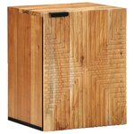 Meuble de Salle de Bain Suspendu vidaXL 38x33 5x48 cm en Bois Massif d'Acacia