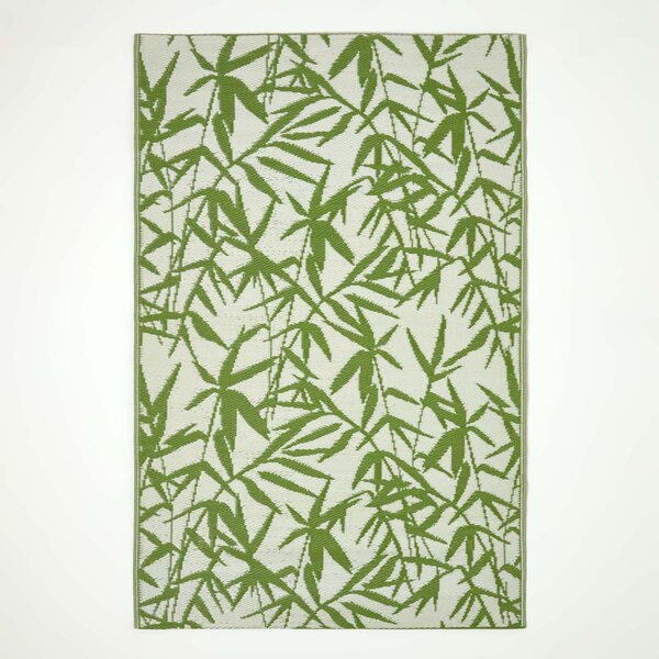 Tapis extérieur terrasse réversible - Tapis de jardin imperméable et résistant UV - Zena - Vert - 120x180 cm - HOMESCAPES