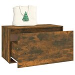 vidaXL Banc d'entrée 80x40x45 cm Chêne fumé Bois d'ingénierie