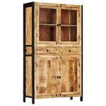 vidaXL Buffet 100 x 40 x 175 cm Bois de manguier massif