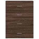 vidaXL Buffet chêne marron 60x39x80 cm bois d'ingénierie