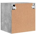 vidaXL Meubles TV muraux 2 Pièces gris béton 40 5x30x40cm bois ingénierie