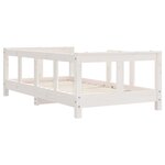 vidaXL Cadre de lit pour enfant blanc 70x140 cm bois de pin massif