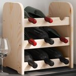 vidaXL Casier à vin 33x25x37 cm bois de pin massif