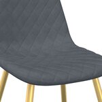 vidaXL Chaises à manger lot de 6 vert foncé velours