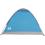 vidaXL Tente de camping à dôme 4 personnes bleu imperméable