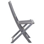 vidaXL Ensemble à manger de jardin 5 Pièces Bois d'acacia massif Gris