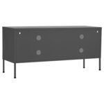 vidaXL Meuble TV Anthracite 105x35x50 cm Acier