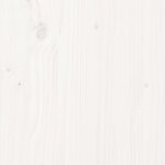 vidaXL Cadre de lit Blanc Bois massif 90x200 cm