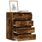 vidaXL Commode d'angle vieux bois 60x41x76 cm bois d'ingénierie
